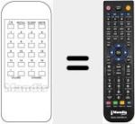 Comando à distância substituto de REMCON1339