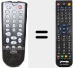 Comando à distância substituto de 9162002 (RC17)