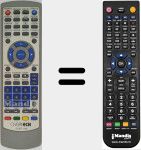 Comando à distância substituto de DVBT066