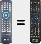 Comando &agrave; dist&acirc;ncia substituto de DVFHDM20