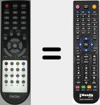 Comando &agrave; dist&acirc;ncia substituto de RDS581WHD