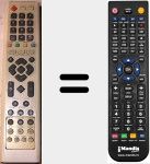 Comando à distância substituto de HB6000 PVR 160GB HB