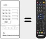 Comando à distância substituto de RC200
