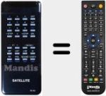 Comando à distância substituto de RC423