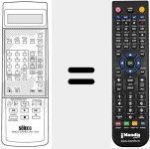 Comando à distância substituto de REMCON027