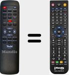 Comando &agrave; dist&acirc;ncia substituto de DS52RC