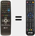 Comando à distância substituto de XSAT