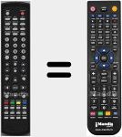 Comando à distância substituto de LCD15N7DVD