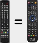 Comando &agrave; dist&acirc;ncia substituto de LCD19N7DVD