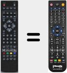 Comando à distância substituto de RC55DTVPVROS