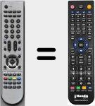 Comando à distância substituto de X81000607