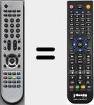 Comando à distância substituto de X81000307