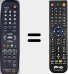 Comando à distância substituto de 11141