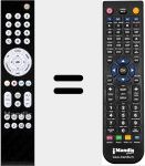 Comando à distância substituto de Quadriga001