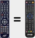 Comando &agrave; dist&acirc;ncia substituto de RCU SH3000