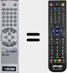 Comando &agrave; dist&acirc;ncia substituto de RCU 015