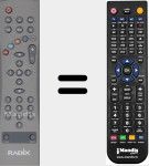 Comando à distância substituto de ALPHA3000PVR