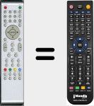 Comando à distância substituto de RC49IDTVR