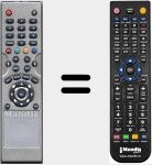 Comando &agrave; dist&acirc;ncia substituto de CCR592