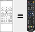 Comando à distância substituto de AV5605