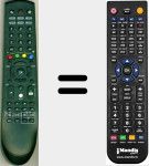 Comando à distância substituto de RCDHP8100U