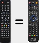 Comando à distância substituto de RG405PVRS7