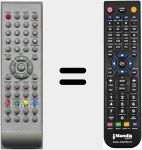 Comando à distância substituto de RC49EXC