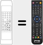Comando à distância substituto de FT55X