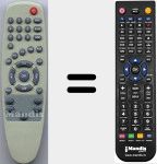 Comando &agrave; dist&acirc;ncia substituto de TDT4VERS1