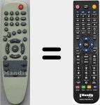 Comando à distância substituto de TDT4VERS2