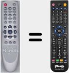 Comando à distância substituto de CSR60CI