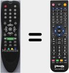 Comando &agrave; dist&acirc;ncia substituto de SR1001CI