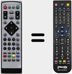 Comando à distância substituto de NJOY160HD