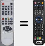 Comando à distância substituto de RC35KE