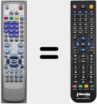 Comando à distância substituto de LCD19N6DVD