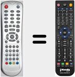 Comando à distância substituto de RC48TFDVD