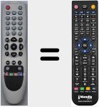 Comando à distância substituto de 50006486