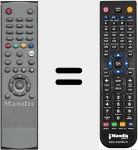 Comando à distância substituto de DT20002010T