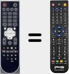 Comando &agrave; dist&acirc;ncia substituto de RCRE212701SPVR