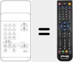 Comando à distância substituto de TC100