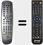 Comando à distância substituto de 35878650