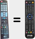 Comando &agrave; dist&acirc;ncia substituto de AKB73275613