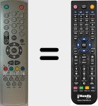 Comando à distância substituto de BSV29255DVBT