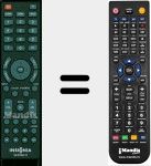Comando à distância substituto de NS-RC02A-12
