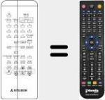 Comando &agrave; dist&acirc;ncia substituto de RCU7280