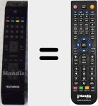 Comando à distância substituto de T40R842FHDLED/DVB-T (20505813)