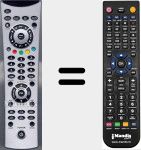 Comando à distância substituto de LCD3051TS