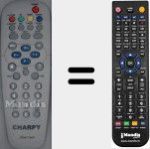 Comando à distância substituto de YKQ51T3N8