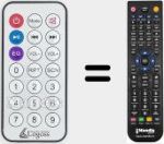 Comando à distância substituto de REMCON1602