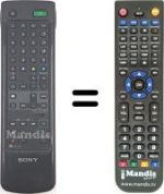 Comandos à distância equivalente Sony WHV7125